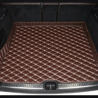 Tapis de Coffre BMW Série 5 G30 F10 F11 Cuir Artificiel - en situation - Becquet Voiture