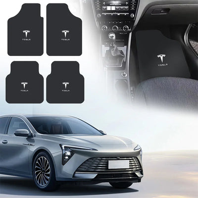 Tapis de Sol Antidérapants Tesla Model 3 S X Y - installé sur véhicule - Becquet Voiture