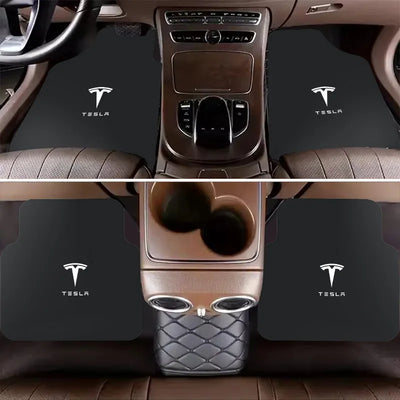 Tapis de Sol Antidérapants Tesla Model 3 S X Y - vue de profil - Becquet Voiture