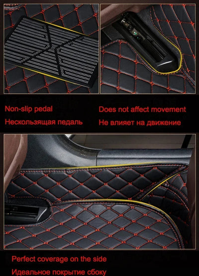 Tapis de Sol Audi Q7 7 Places 2006-2023 Personnalisé - packshot studio 2 - Becquet Voiture