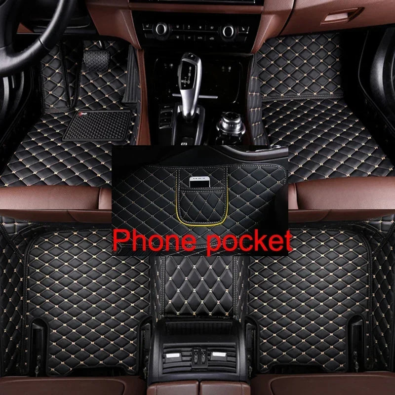 Tapis de Sol Audi Q7 7 Places 2006-2023 Personnalisé - vue de face - Becquet Voiture