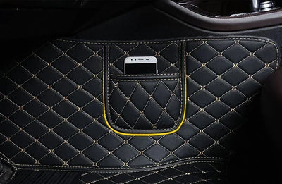 Tapis de Sol Audi Q7 7 Places 2006-2023 Personnalisé - vue rapprochée - Becquet Voiture