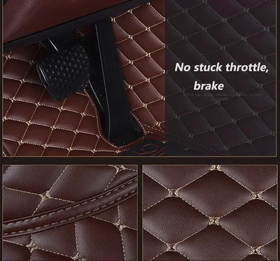 Tapis de Sol BMW Série 1 E81 E82 E87 E88 F20 Cuir - vue de profil - Becquet Voiture