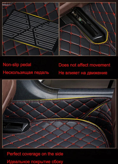 Tapis de Sol BMW Série 5 E39 E60 F10 G30 G60 Kit 3 Pièces - packshot studio 2 - Becquet Voiture