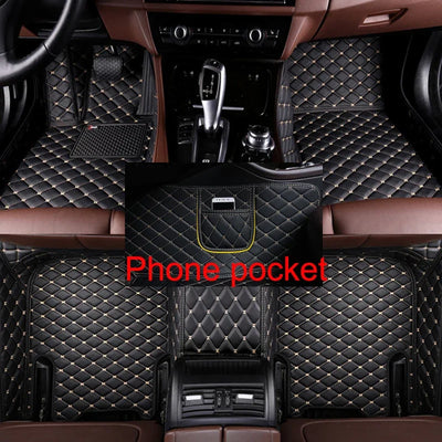 Tapis de Sol BMW Série 5 E39 E60 F10 G30 G60 Kit 3 Pièces - vue de face - Becquet Voiture