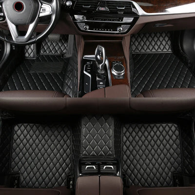 Tapis de Sol BMW Série 5 E39 E60 F10 G30 G60 Personnalisé - vue de face - Becquet Voiture