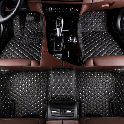 Tapis de Sol BMW X3 E83 F25 G01 G45 Personnalisé Cuir - vue de face 2 - Becquet Voiture