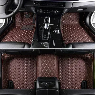Tapis de Sol BMW X3 E83 F25 G01 Personnalisé Cuir - packshot studio 2 - Becquet Voiture