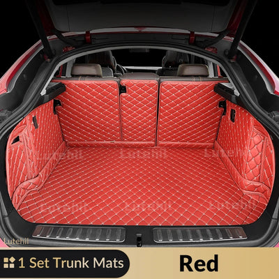 Tapis de Sol et Coffre Mercedes GLC X253 2016-2022 Cuir - détail du montage 6 - Becquet Voiture