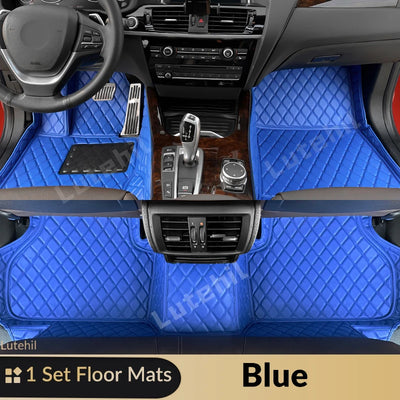 Tapis de Sol et Coffre Mercedes GLC X253 2016-2022 Cuir - installé sur véhicule 3 - Becquet Voiture