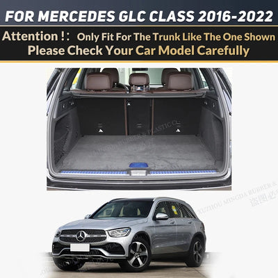 Tapis de Sol et Coffre Mercedes GLC X253 2016-2022 Cuir - installé sur véhicule 5 - Becquet Voiture