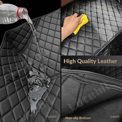Tapis de Sol et Coffre Mercedes GLC X253 2016-2022 Cuir - installé sur véhicule - Becquet Voiture