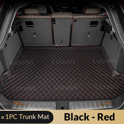 Tapis de Sol et Coffre Mercedes GLC X253 2016-2022 Cuir - vue de face 5 - Becquet Voiture