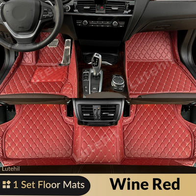 Tapis de Sol et Coffre Mercedes GLC X253 2016-2022 Cuir - vue de profil 5 - Becquet Voiture