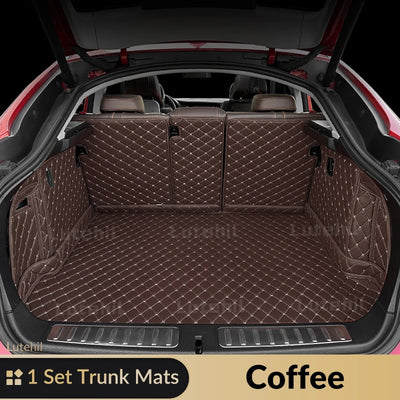 Tapis de Sol et Coffre Mercedes GLC X253 2016-2022 Cuir - vue rapprochée 5 - Becquet Voiture