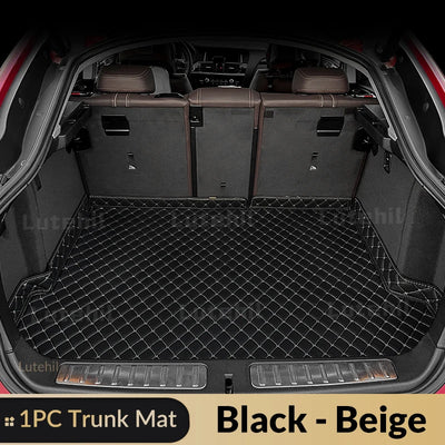 Tapis de Sol et Coffre Mercedes GLC X253 2016-2022 Cuir - vue rapprochée 6 - Becquet Voiture