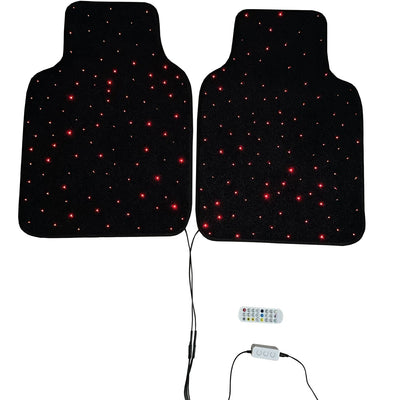 Tapis de Sol LED Fibre Optique à Effet Lumineux - détail du montage - Becquet Voiture