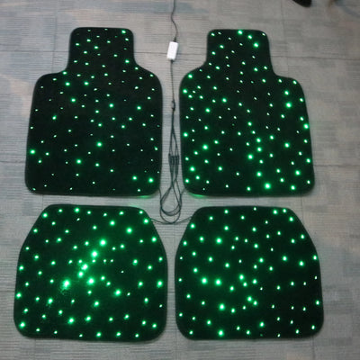 Tapis de Sol LED Fibre Optique à Effet Lumineux - installé sur véhicule - Becquet Voiture