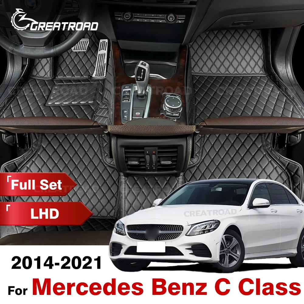 Tapis de Sol Mercedes Classe C W205 2014-2021 - vue de face - Becquet Voiture