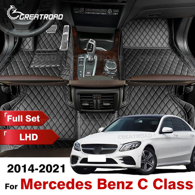 Tapis de Sol Mercedes Classe C W205 2014-2021 - vue de face - Becquet Voiture