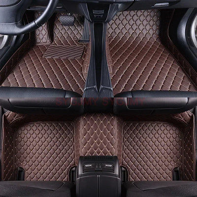 Tapis de Sol Mercedes Classe E W211 W212 W213 Cuir 3D - détail du montage 2 - Becquet Voiture