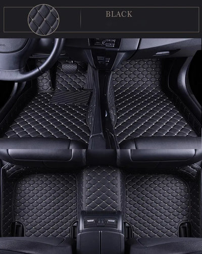 Tapis de Sol Mercedes Classe E W211 W212 W213 Cuir 3D - détail du montage - Becquet Voiture