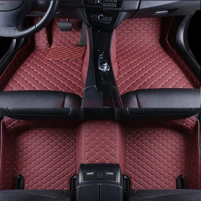 Tapis de Sol Mercedes Classe E W211 W212 W213 Cuir 3D - vue de dessus 2 - Becquet Voiture