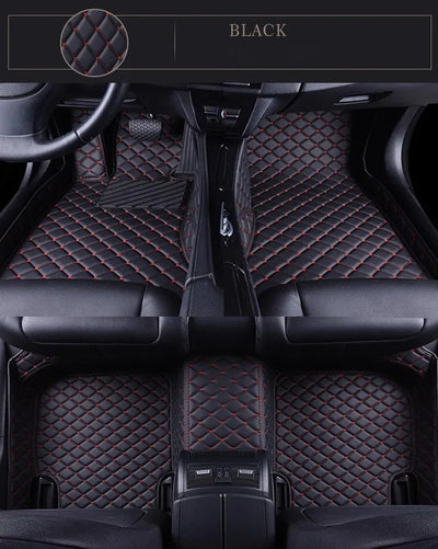 Tapis de Sol Mercedes Classe E W211 W212 W213 Cuir 3D - vue de dessus - Becquet Voiture