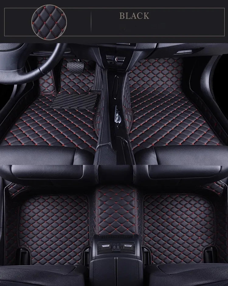 Tapis de Sol Mercedes Classe E W211 W212 W213 Cuir 3D - vue de dessus - Becquet Voiture