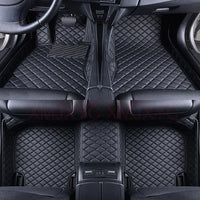 Tapis de Sol Mercedes Classe E W211 W212 W213 Cuir 3D - vue de face - Becquet Voiture