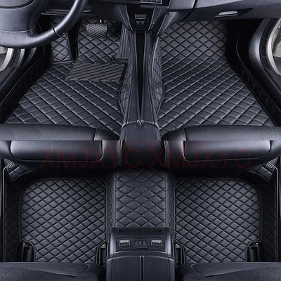 Tapis de Sol Mercedes Classe E W211 W212 W213 Cuir 3D - vue de face - Becquet Voiture
