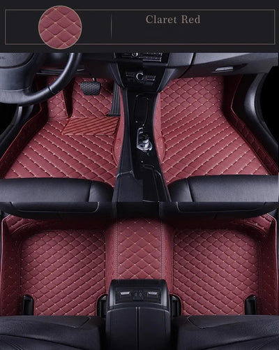 Tapis de Sol Mercedes Classe E W211 W212 W213 Cuir 3D - vue de profil 2 - Becquet Voiture