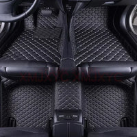 Tapis de Sol Mercedes Classe E W211 W212 W213 Cuir 3D - vue de trois-quarts - Becquet Voiture