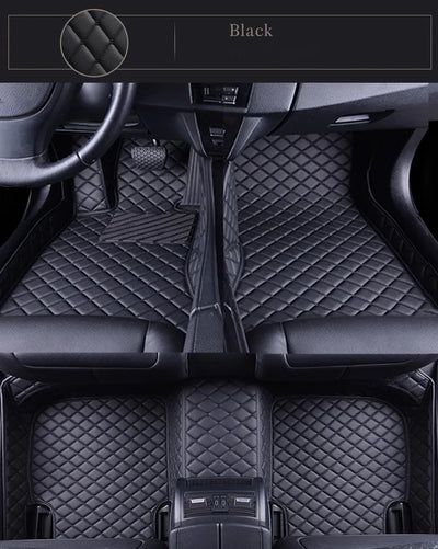 Tapis de Sol Mercedes Classe E W211 W212 W213 Cuir 3D - vue rapprochée - Becquet Voiture
