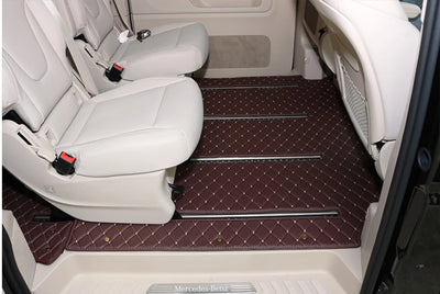Tapis de Sol Mercedes Classe V Vito W447 7-8 Places - installé sur véhicule - Becquet Voiture