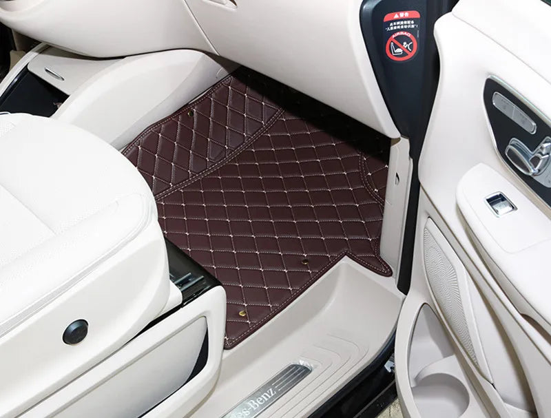 Tapis de Sol Mercedes Classe V Vito W447 7-8 Places - vue de dessus - Becquet Voiture