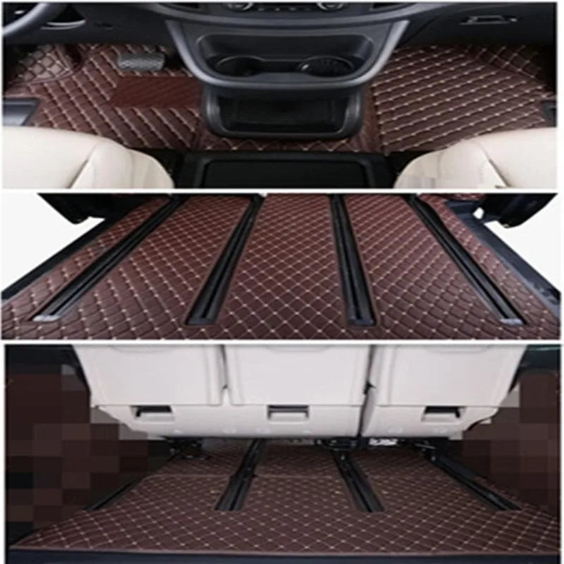 Tapis de Sol Mercedes Classe V Vito W447 7-8 Places - vue de face - Becquet Voiture