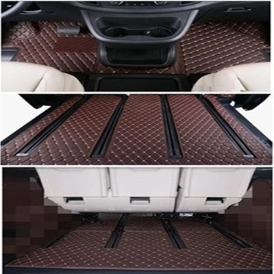 Tapis de Sol Mercedes Classe V Vito W447 7-8 Places - vue de face - Becquet Voiture