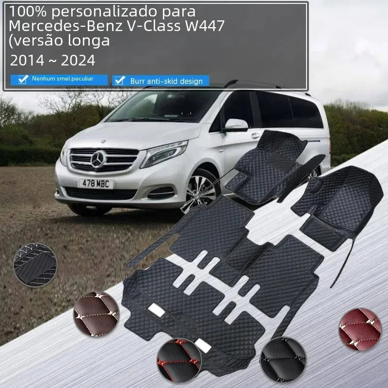 Tapis de Sol Mercedes V-Class Vito Viano W447 - vue de face - Becquet Voiture