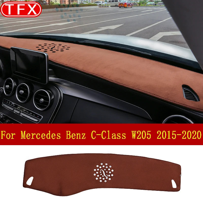 Tapis de Sol Premium Mercedes Classe C W205 - vue de face - Becquet Voiture