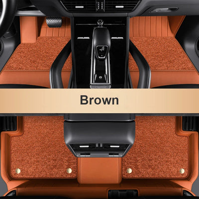Tapis de Sol Simili Cuir Porsche Cayenne Macan - détail du montage - Becquet Voiture