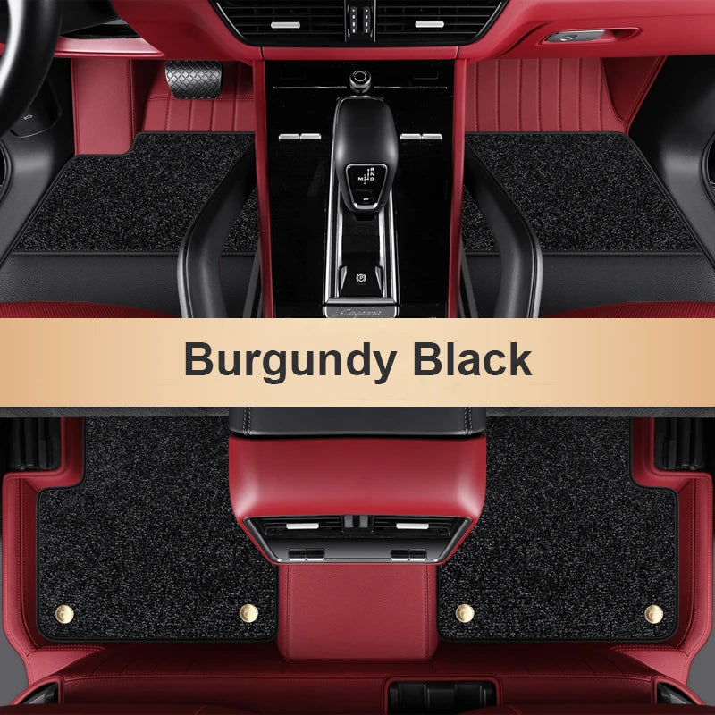 Faux Leather Floor Mats Porsche Cayenne Macan - in use - Becquet Voiture