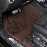 Faux Leather Floor Mats Porsche Cayenne Macan - rear view - Becquet Voiture