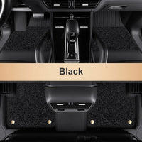 Faux Leather Floor Mats Porsche Cayenne Macan - top view - Becquet Voiture