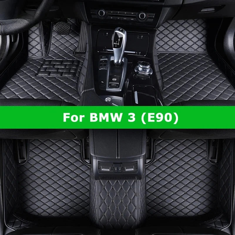Tapis de Sol Sur Mesure BMW Série 3 E90 2005-2013 - vue de face - Becquet Voiture