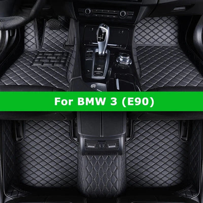 Tapis de Sol Sur Mesure BMW Série 3 E90 2005-2013 - vue de face - Becquet Voiture