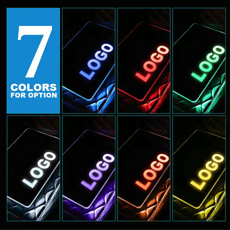Tapis de Sol Voiture LED Personnalisable avec Télécommande RF - vue de profil - Becquet Voiture