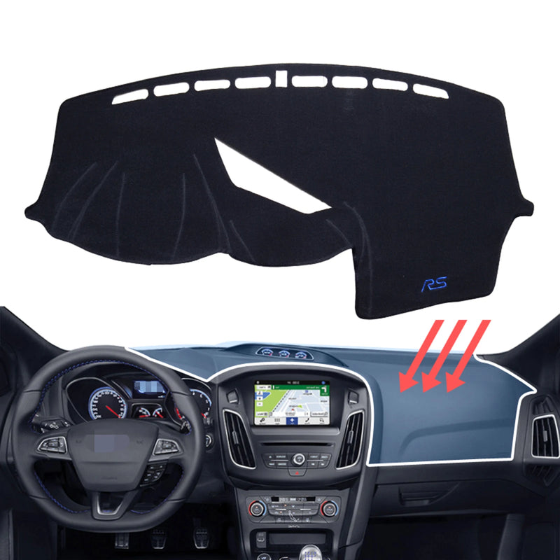 Tapis Protection Tableau de Bord Ford Focus ST RS - vue de dessus - Becquet Voiture