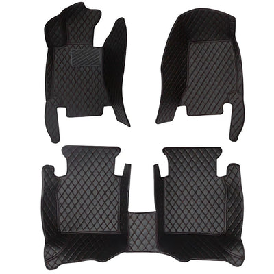 Tapis Sur Mesure Audi A4 3D Cuir - vue arrière - Becquet Voiture