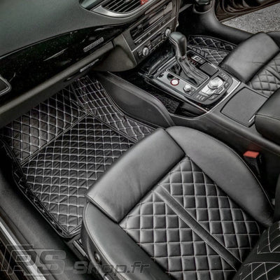 Tapis Sur Mesure Cuir 3D Audi A5 B8 B9 - packshot studio - Becquet Voiture